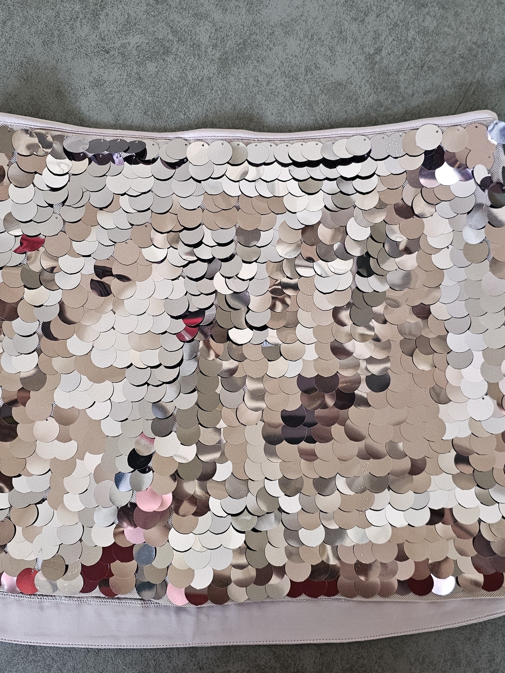 Abercrombie & Fitch Rose Gold Sequin Mini Skirt